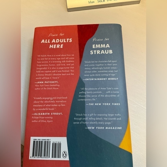 All Adults Here a Novel by Emma Straub Hard Cover Book - Picture 2 of 3